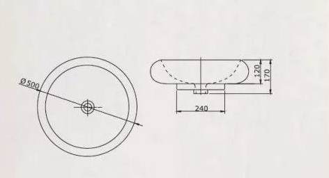 CL3040 Раковина накладаная SSWW CL  - Вид №1