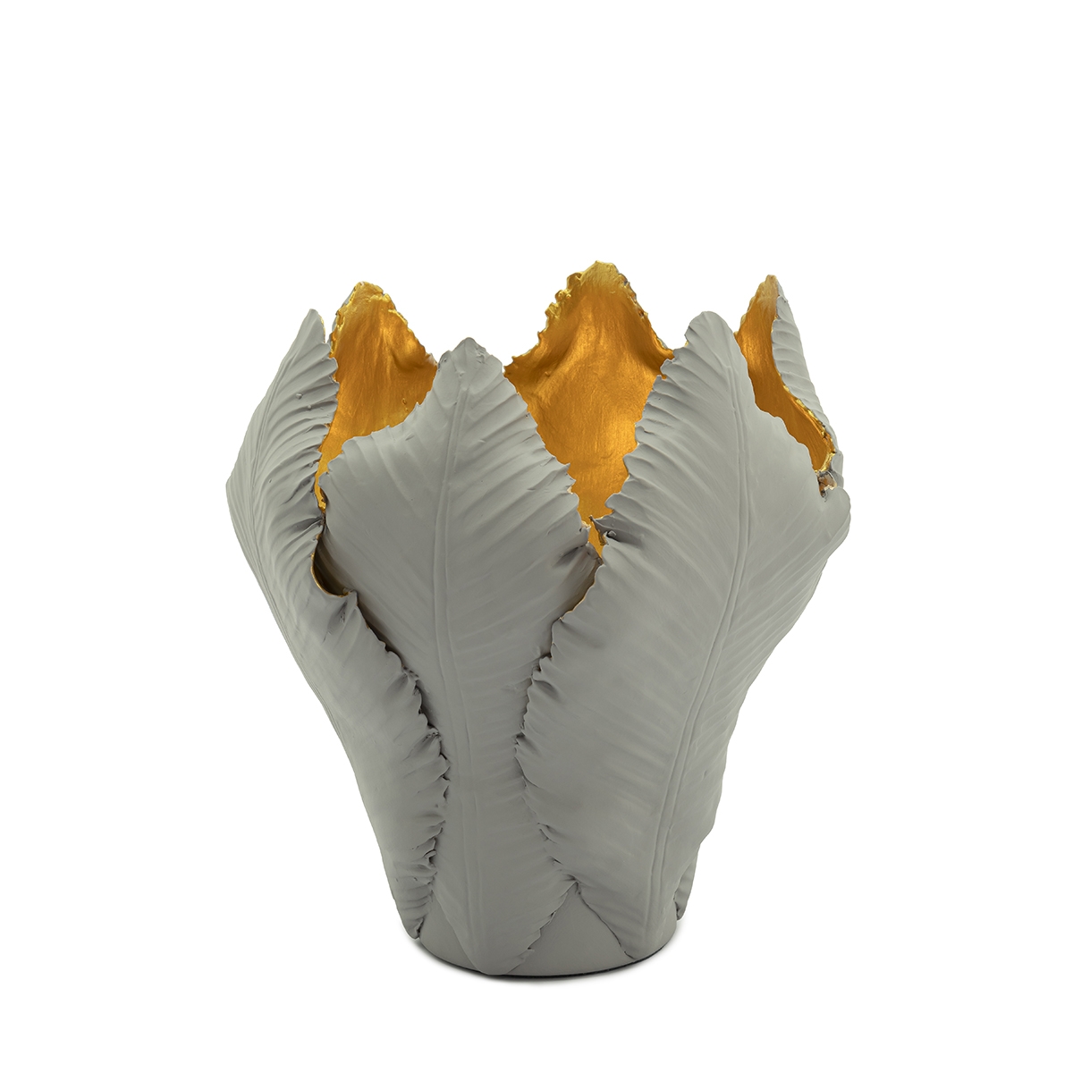 300050-D3 ABHIKA ПОДСВЕЧНИК ТЮЛЬПАН MEDGRAY/GOLD  - Вид №8