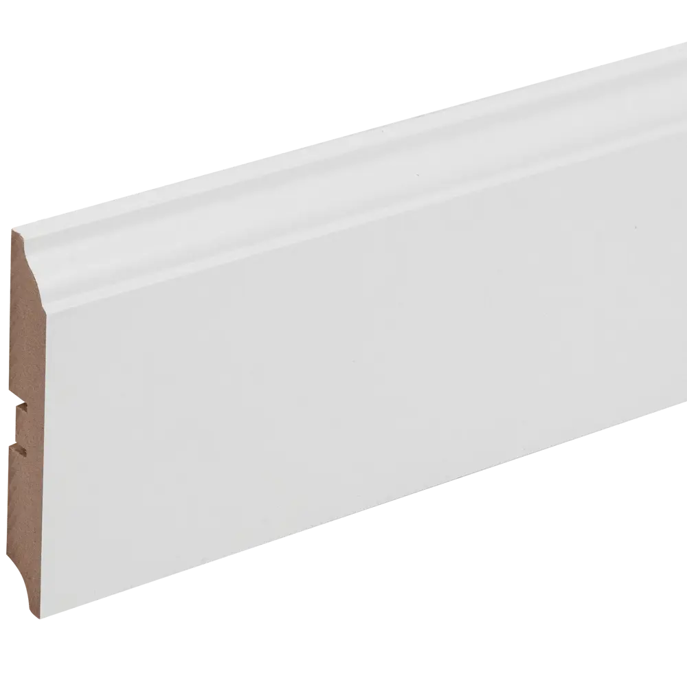 Плинтус напольный TPlast МДФ белый 10,5 см - элегантное завершение интерьера 18253591 STLM-0010116