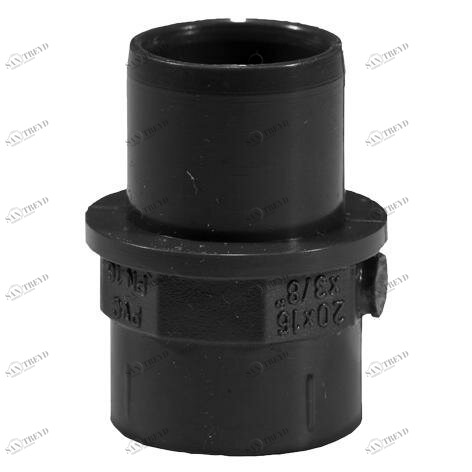 SANIT 72209103063040 Переход совместного ниппель, PVC-U, с клеем или рукав выхлопной трубы / резьбовой втулки 