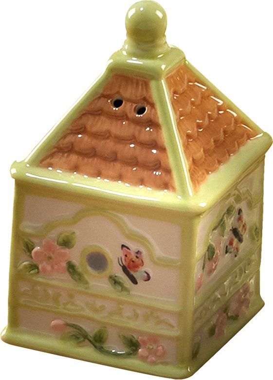 10637218 Certified International Набор для соли и перца 3D Certified Int. Весенний луг.Домик 10см, керамика Керамика 