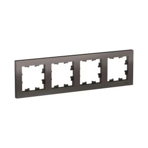 91508922 Рамка для розеток и выключателей Systeme electric Atlasdesign 4 поста цвет мокко STLM-1115989