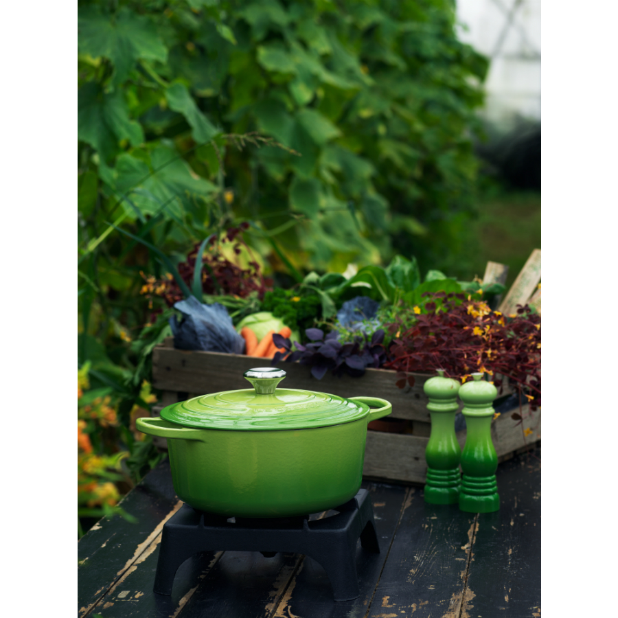 Кастрюля чугунная Le Creuset, Ø24 см, зеленая 21177244262430 - Вид №6