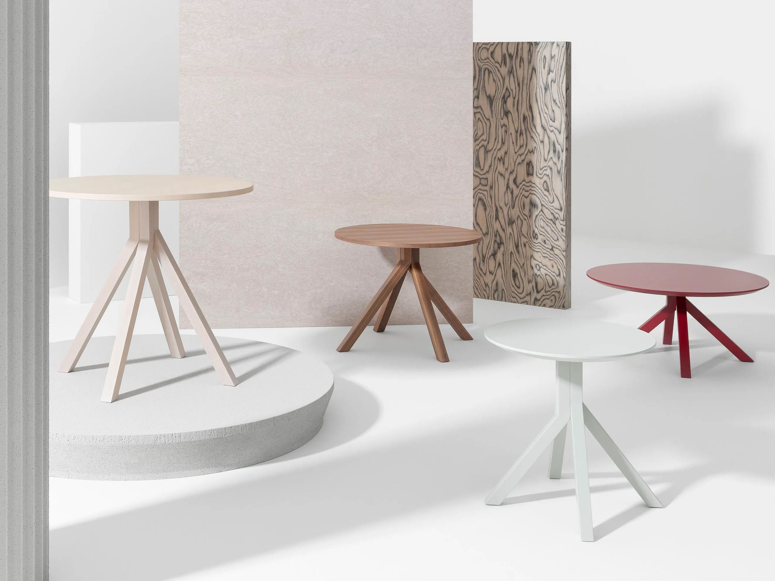 Круглый журнальный столик с каркасом из ореха или бука Billiani Grapevine ARCH-00117528 - Вид №3