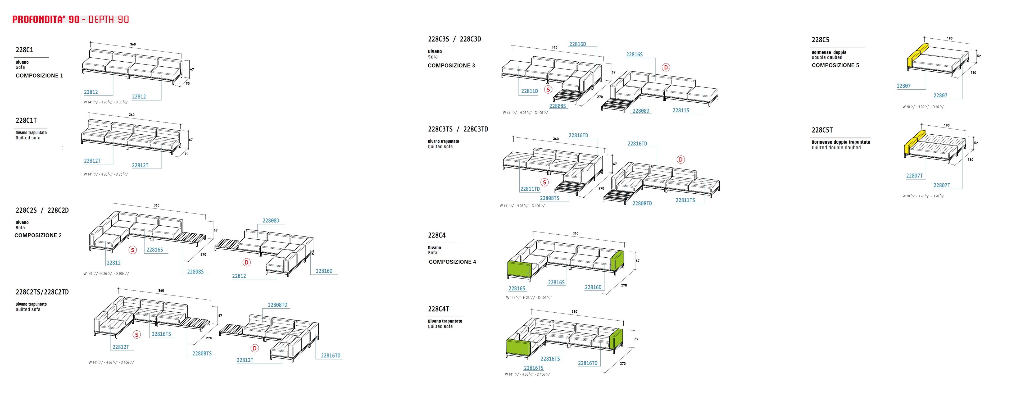 Угловой садовый диван из ткани Varaschin Barcode ARCH-00091023 - Вид №16