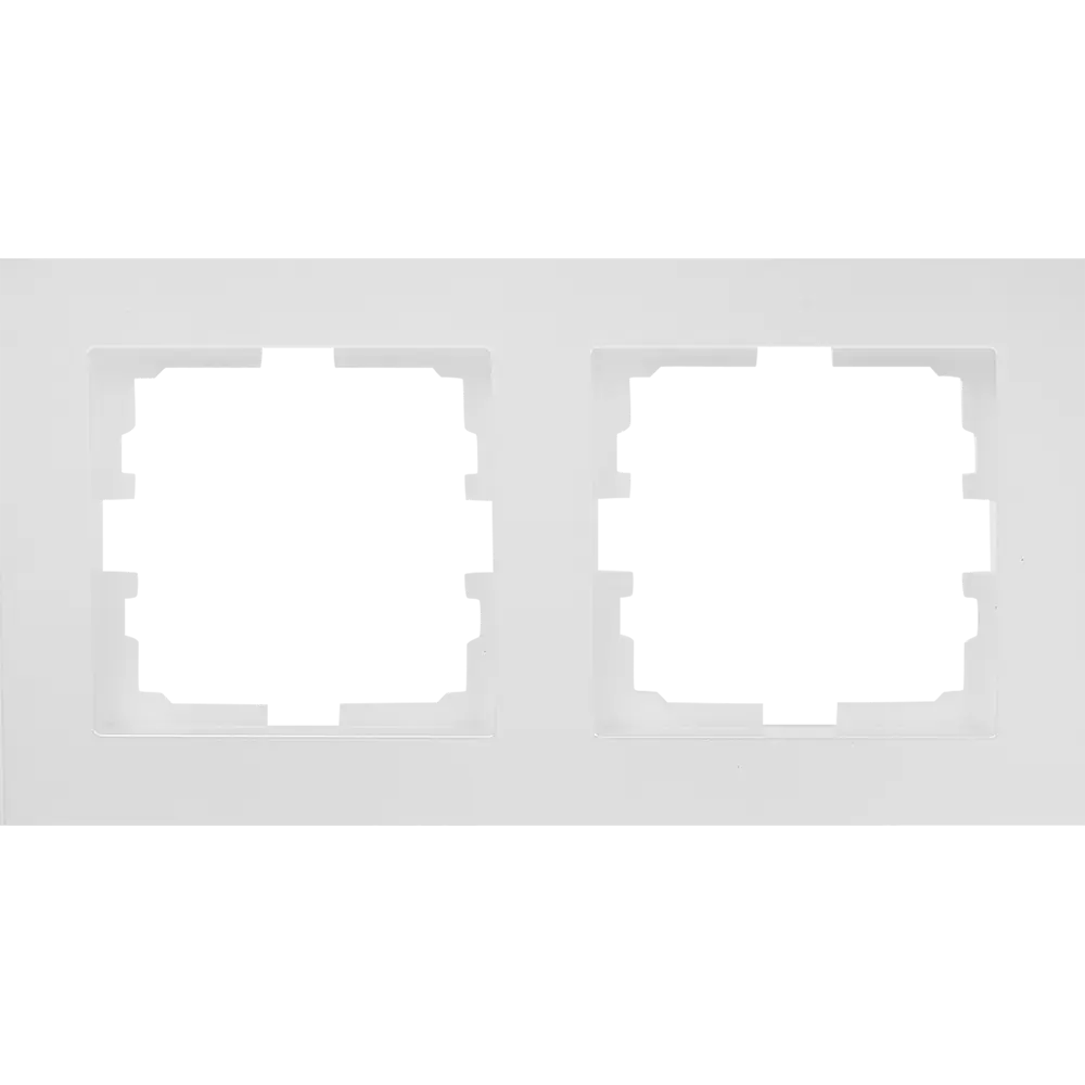 Рамка Lezard Vesna для розеток и выключателей - белая глянцевая 84410582 STLM-1568402