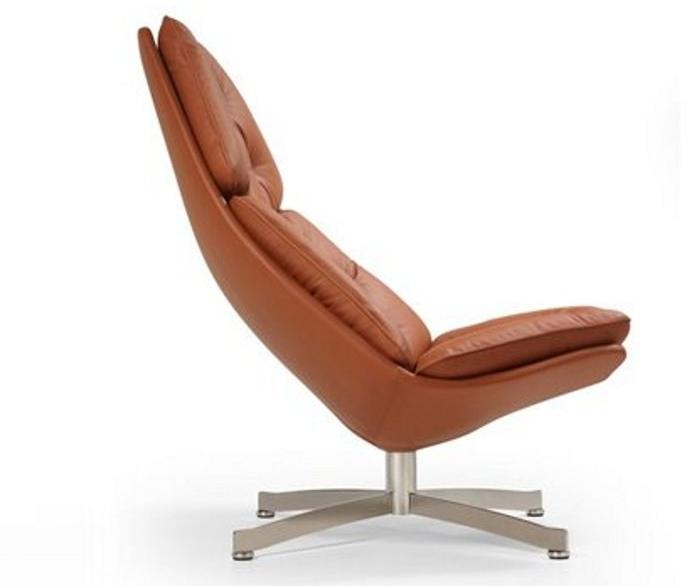 Artifort Мягкое кожаное кресло 500 sun-id-1474578 - Вид №2