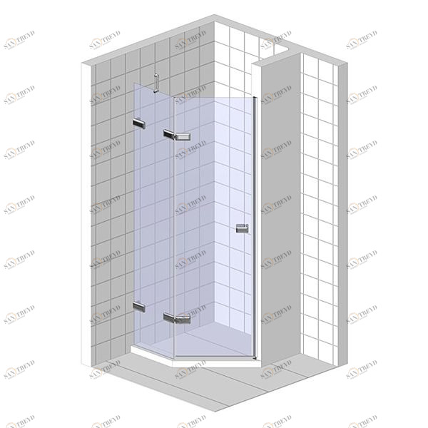 Душевая дверь в нишу 140x200 GK-862AG135 стекло прозрачное 6 мм GUTEWETTER TREND DOOR 140X200GK862AG135