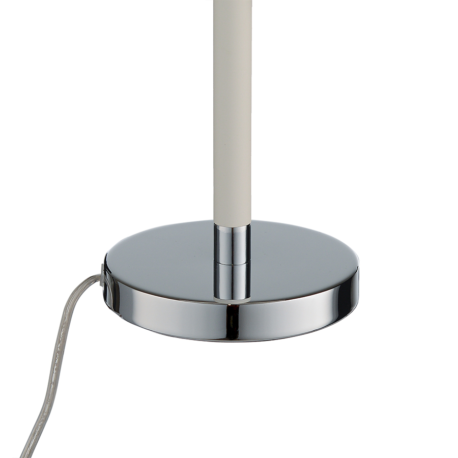 2422558601100601 Лампа настольная venice, 22х44 см, белая, хром Frandsen  - Вид №2