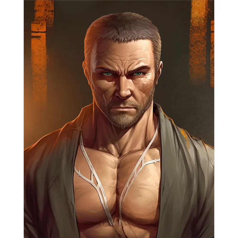 Канвас Постер-лайн Боец 40x50 см STLM-2204906