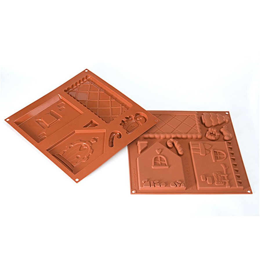 25.601.00.0068 Набор для приготовления пряничного домика home sweet home, 30,5х30,5 см, силиконовый Silikomart  - Вид №3