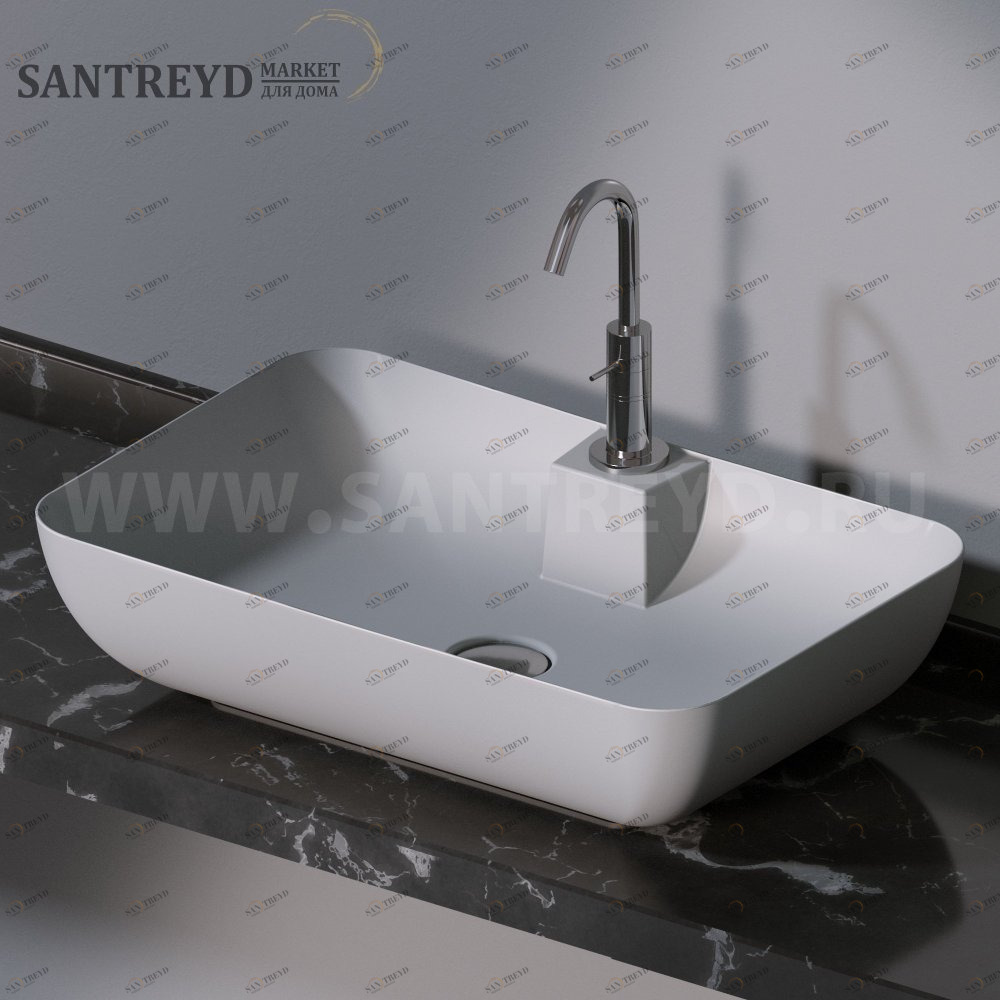 L607117 Накладная раковина на столешницу  прямоугольная A. e T. Italia ELITE AeT ITALIA