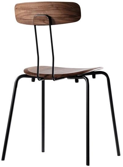 ZEITRAUM Штабелируемый стул из стали и дерева Okito sun-id-1438674 - Вид №8