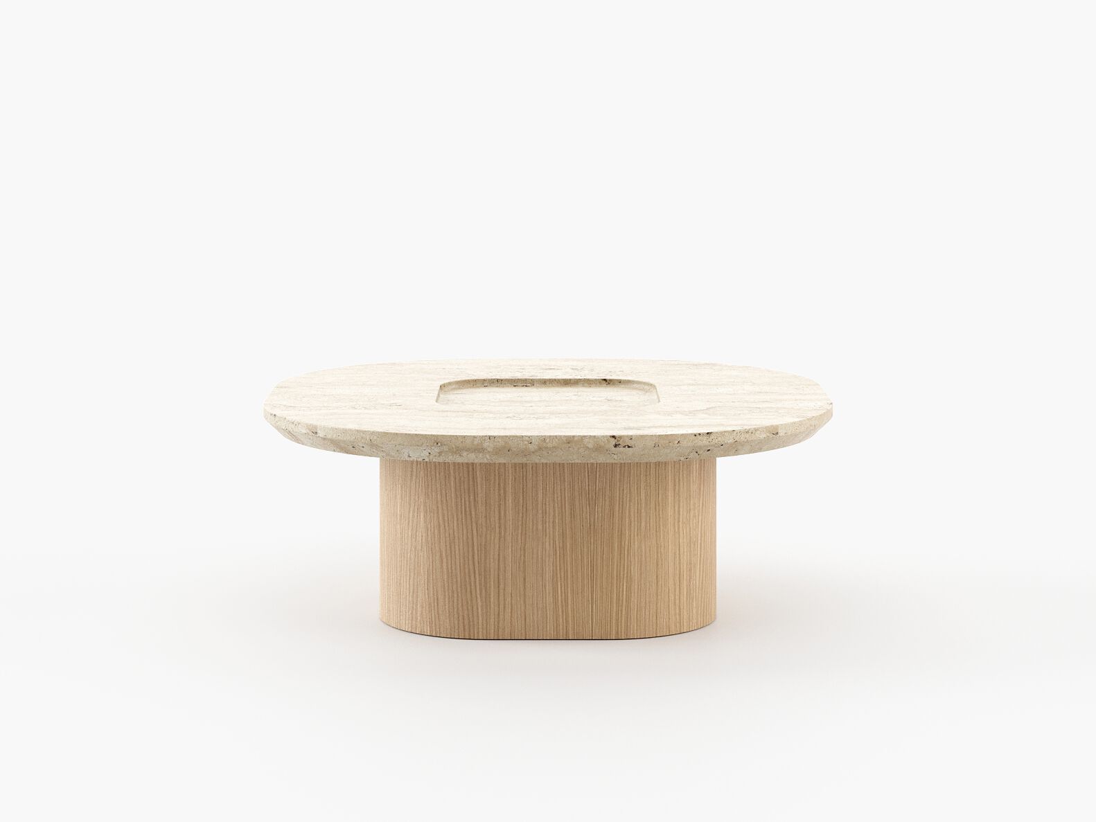 Квадратный журнальный столик из травертина Laskasas Essence ARCH-00063624 - Вид №6