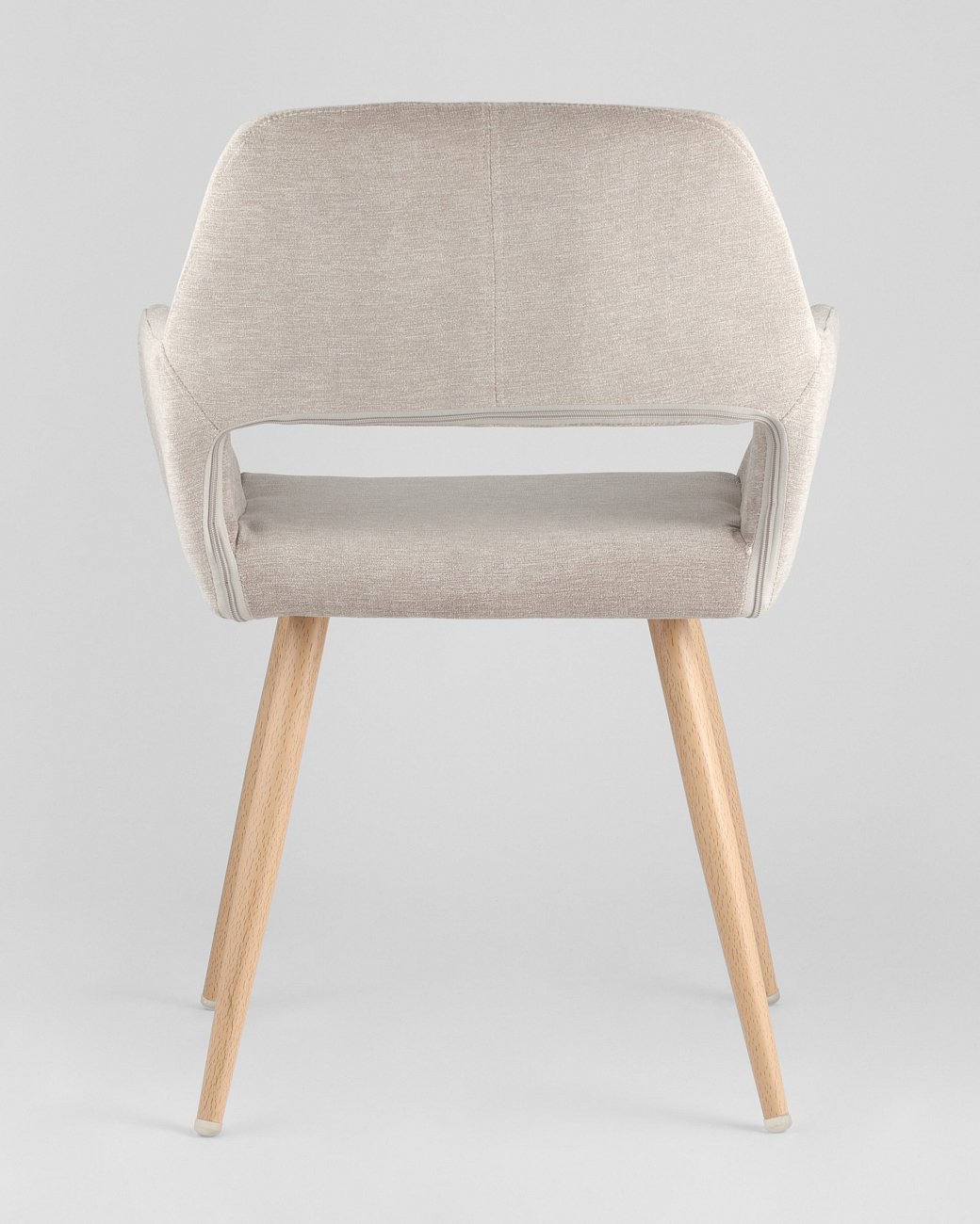 Стул с подлокотниками мягкий бежевый "Кромвель" STOOL GROUP ДИЗАЙНЕРСКИЕ 00-3881956 Бежевый  - Вид №4