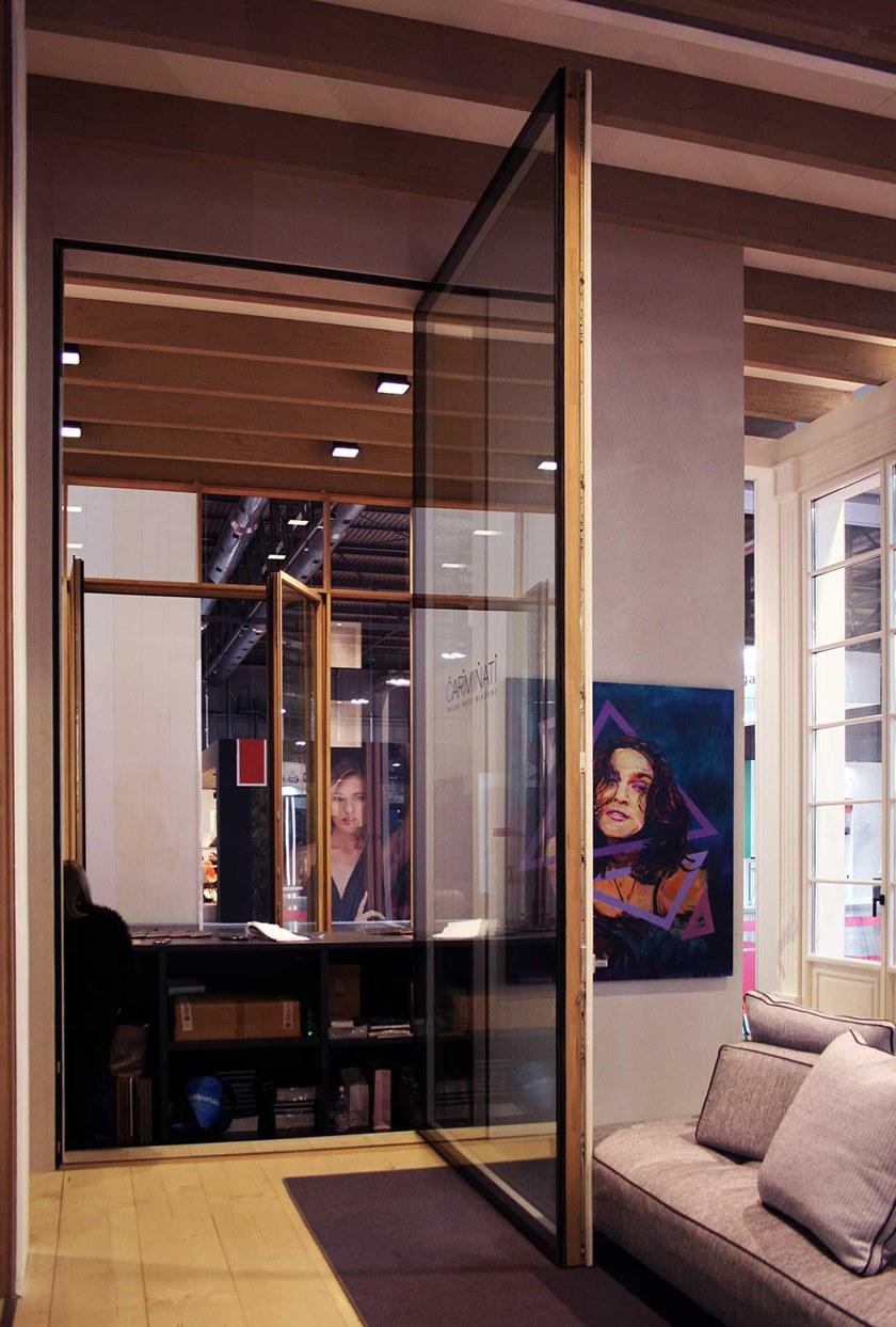 CARMINATI SERRAMENTI Деревянная поворотная дверь Skyline system sun-id-1398245 - Вид №8