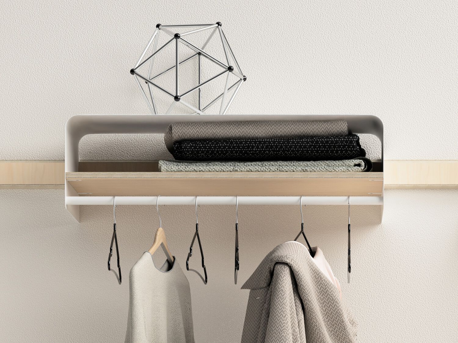 Стальная и деревянная настенная вешалка Variand Furniture A03 ARCH-00057758