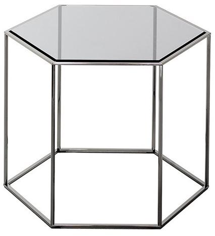 Desalto Шестиугольный журнальный столик из стали и хрусталя sun-id-1398436 - Вид №3