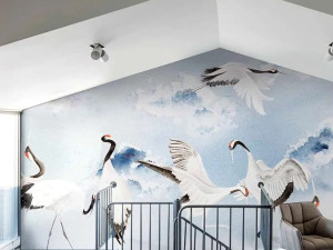 Восточные обои ПВХ бесплатно, экологически чистые, моющиеся