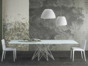 Bonaldo Раздвижной стол из травленого стекла
