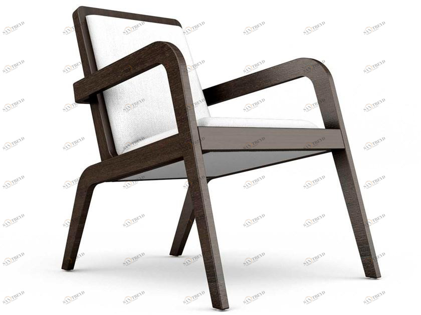 Prieto Studio Кресло из дерева с подлокотниками  Umb001 