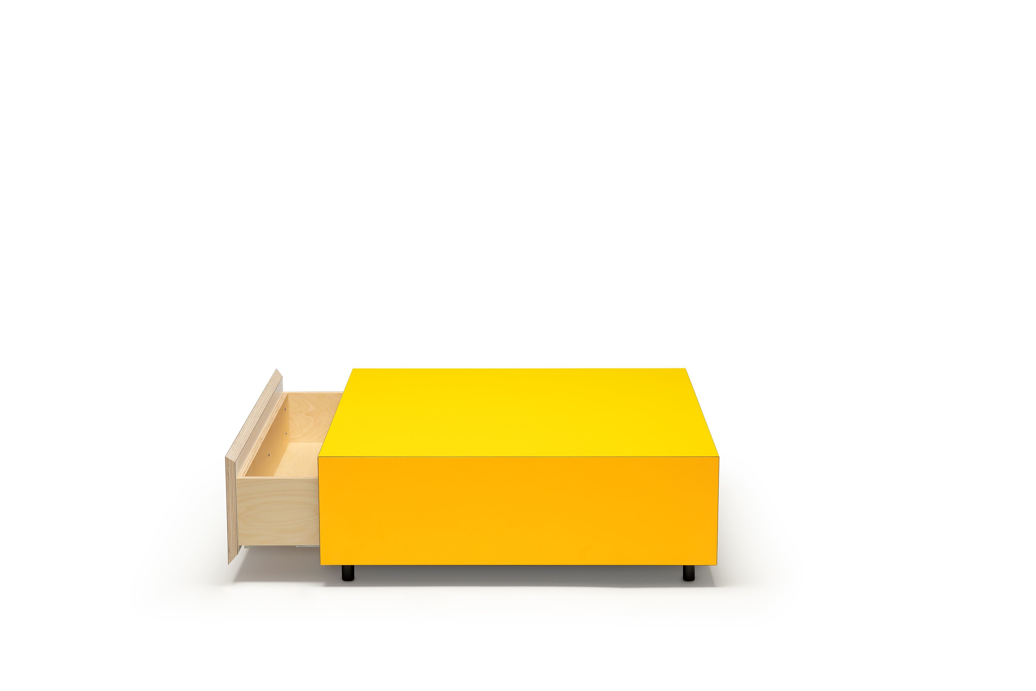 Низкий квадратный журнальный столик из фанеры Established&Sons Bloc ARCH-00108463 - Вид №3