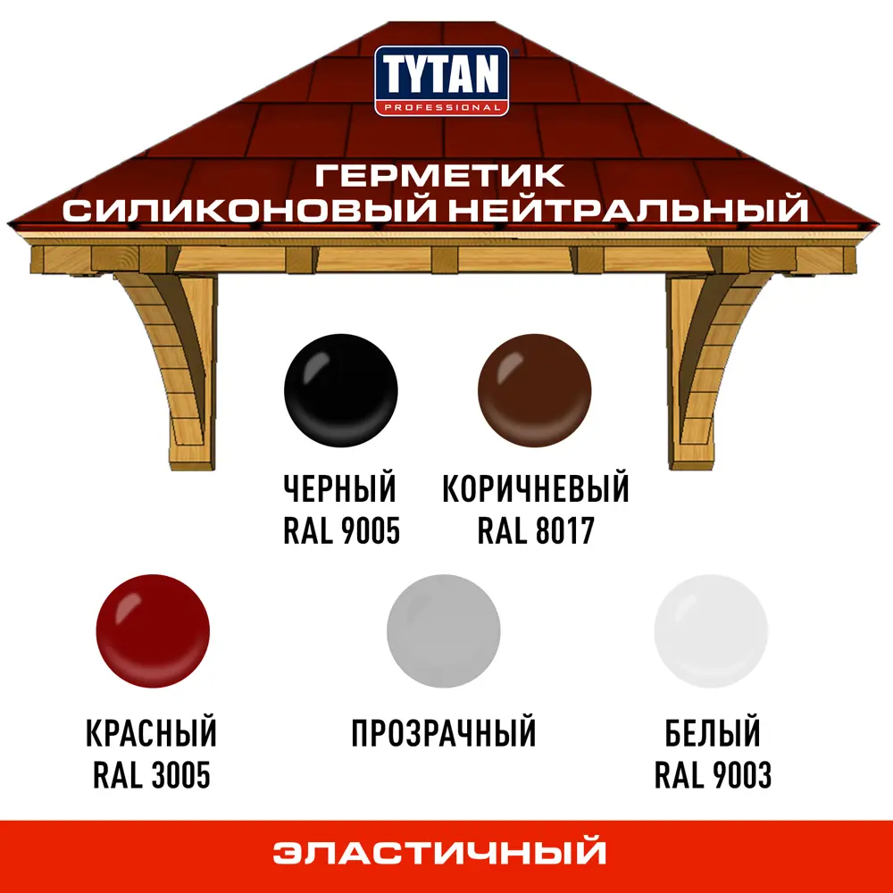 Герметик силиконовый Tytan белый 310 мл 86796009 STLM-2116009  - Вид №4