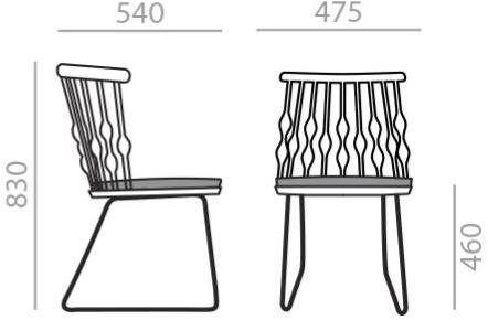 Andreu World Сани стул из бука Nub Si1450 - Вид №6