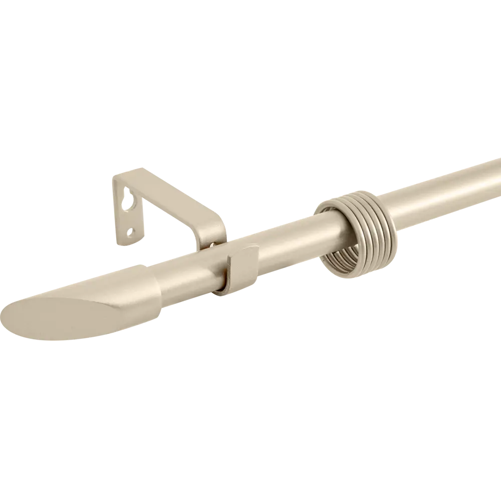 Карниз однорядный раздвижной d19/16 мм наконечник скол 160-320 см цвет сталь ORBIS STLM-2209713