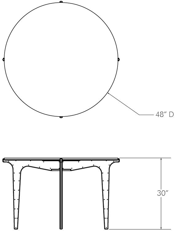 GABRIEL SCOTT Круглый мраморный стол Prong sun-id-1466330 - Вид №10