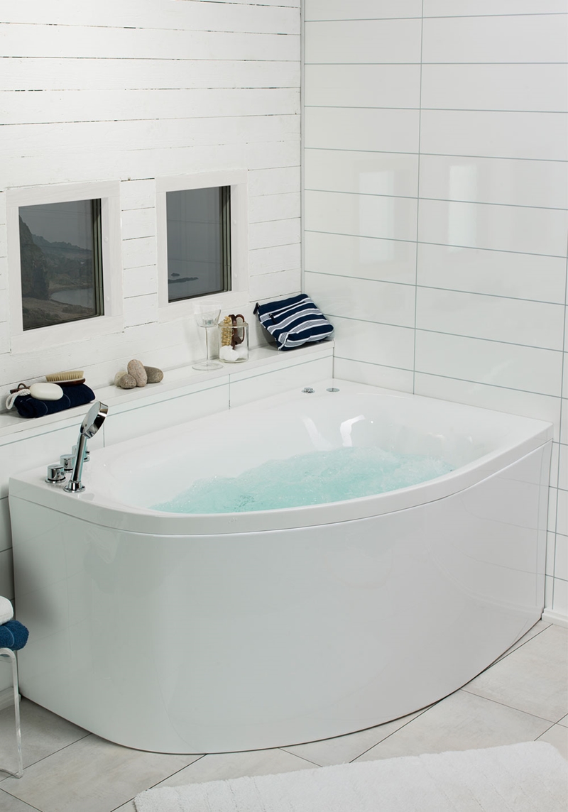 123 Массажные Ванны Sand 160 Platinum Left + Mix  Noro  Белый  - Вид №2