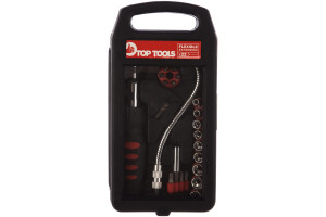 15758669 Набор насадок и сменных головок с держателем 22шт. 39D185 Top Tools