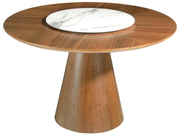 Angel Cerdá Круглый деревянный обеденный стол с ленивой сьюзан Nature life Angel Cerda sun-id-1437583 - Вид №1