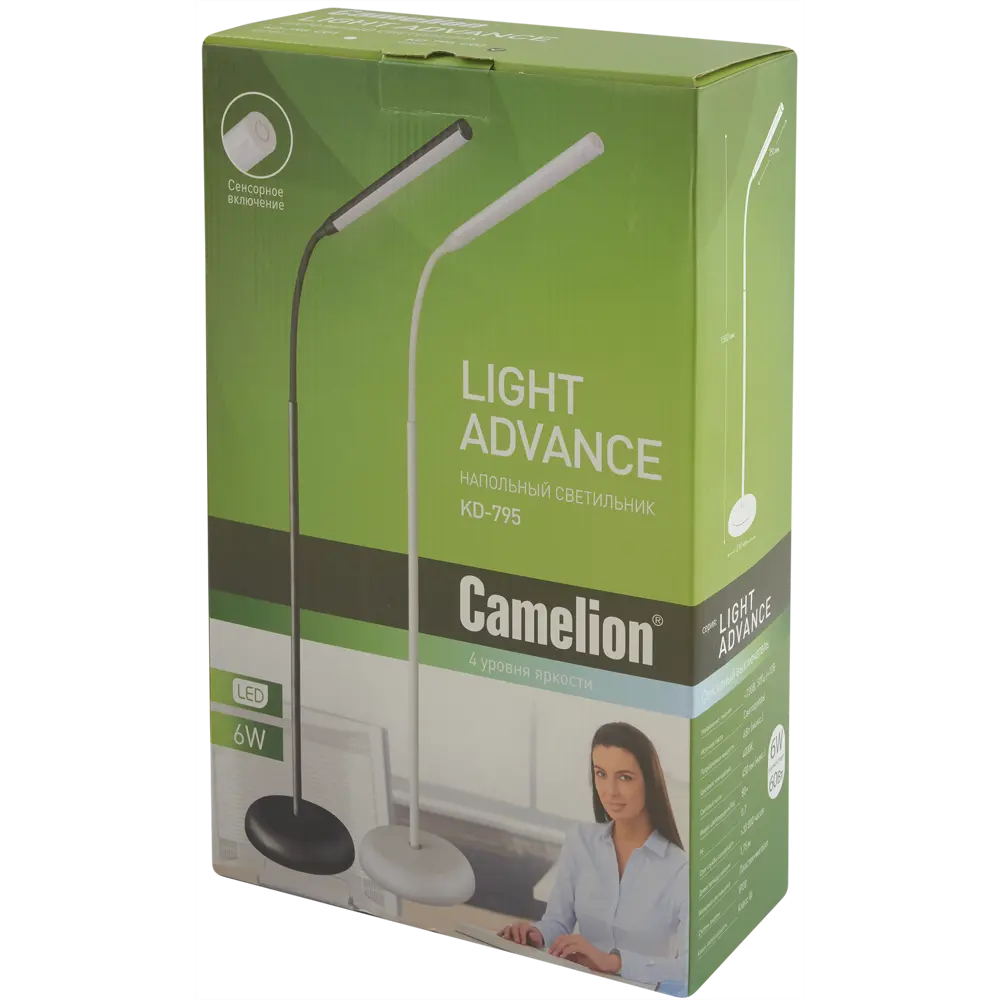 Торшер Camelion KD-795 с сенсорным управлением и 4 уровнями яркости 18570431 STLM-0011480 - Вид №7