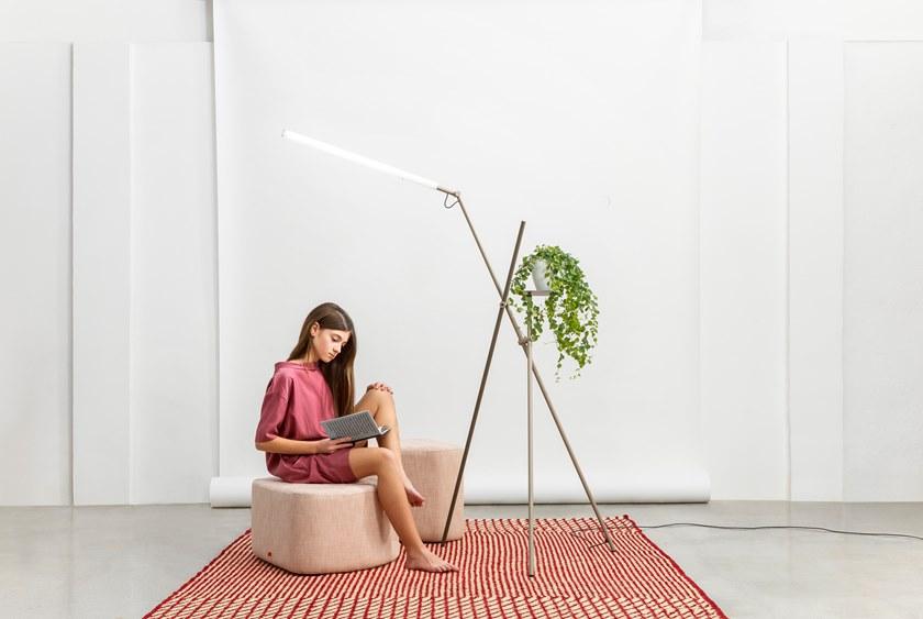 Estiluz Регулируемый светодиодный металлический торшер Asana P-3768 - Вид №7