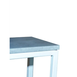 92007704 Высокий консольный стол 80x80x20 см сталь цвет белый STLM-1371789