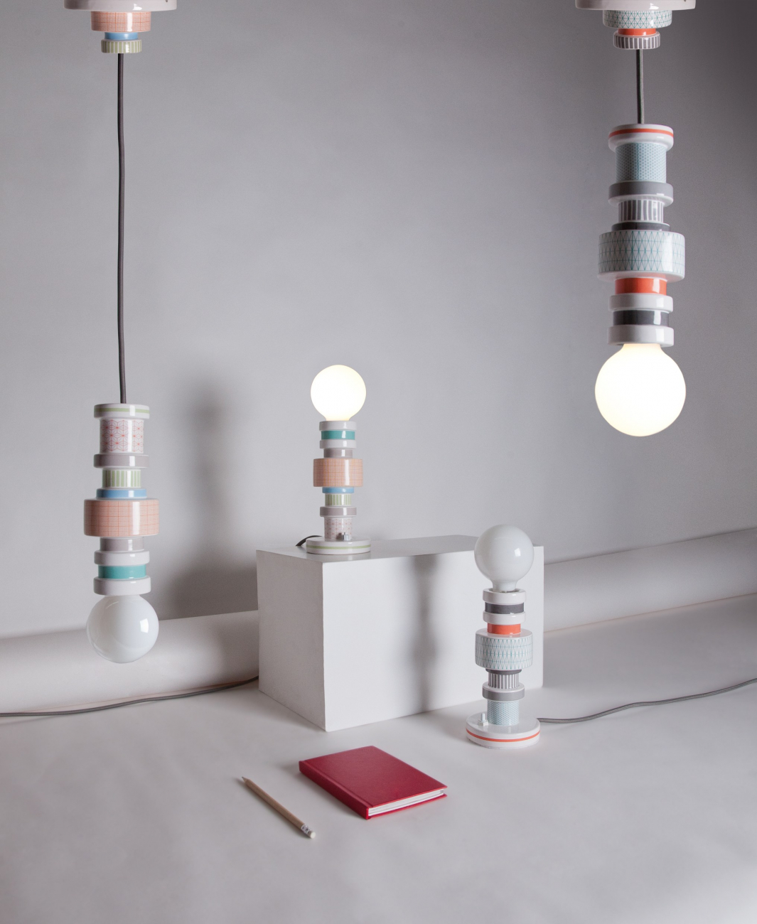 Настольная лампа Moresque Squared от Seletti 07091 SELETTI КОЛОННА 244944 Белый  - Вид №7