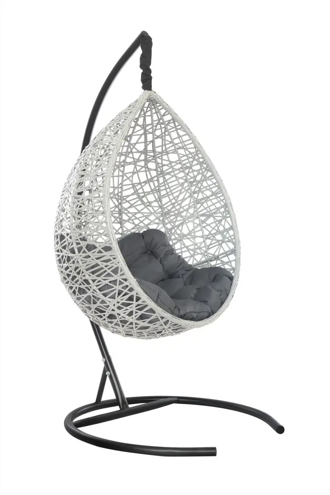91732885 Кресло подвесное Laura outdoor VLC-512 Valencia 1-но местные до 130 кг серый/серебристый STLM-0963511