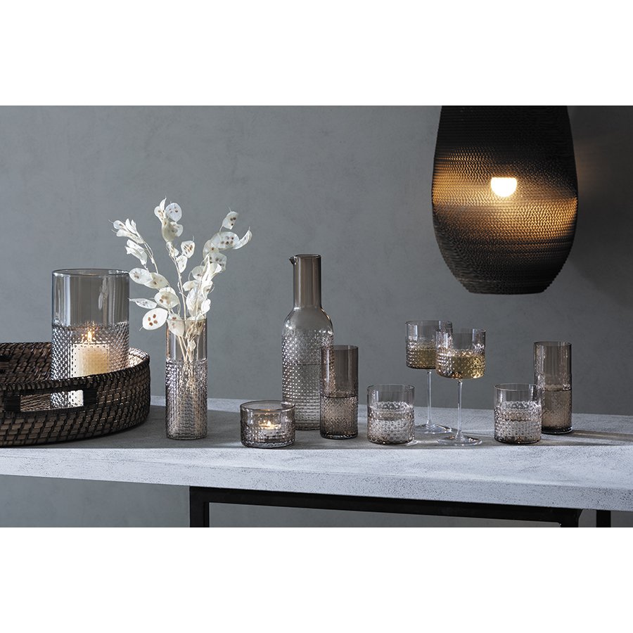 Ваза стеклянная коричневая 40 см Wicker LSA INTERNATIONAL ДИЗАЙНЕРСКИЕ 00-3894926 Коричневый  - Вид №1