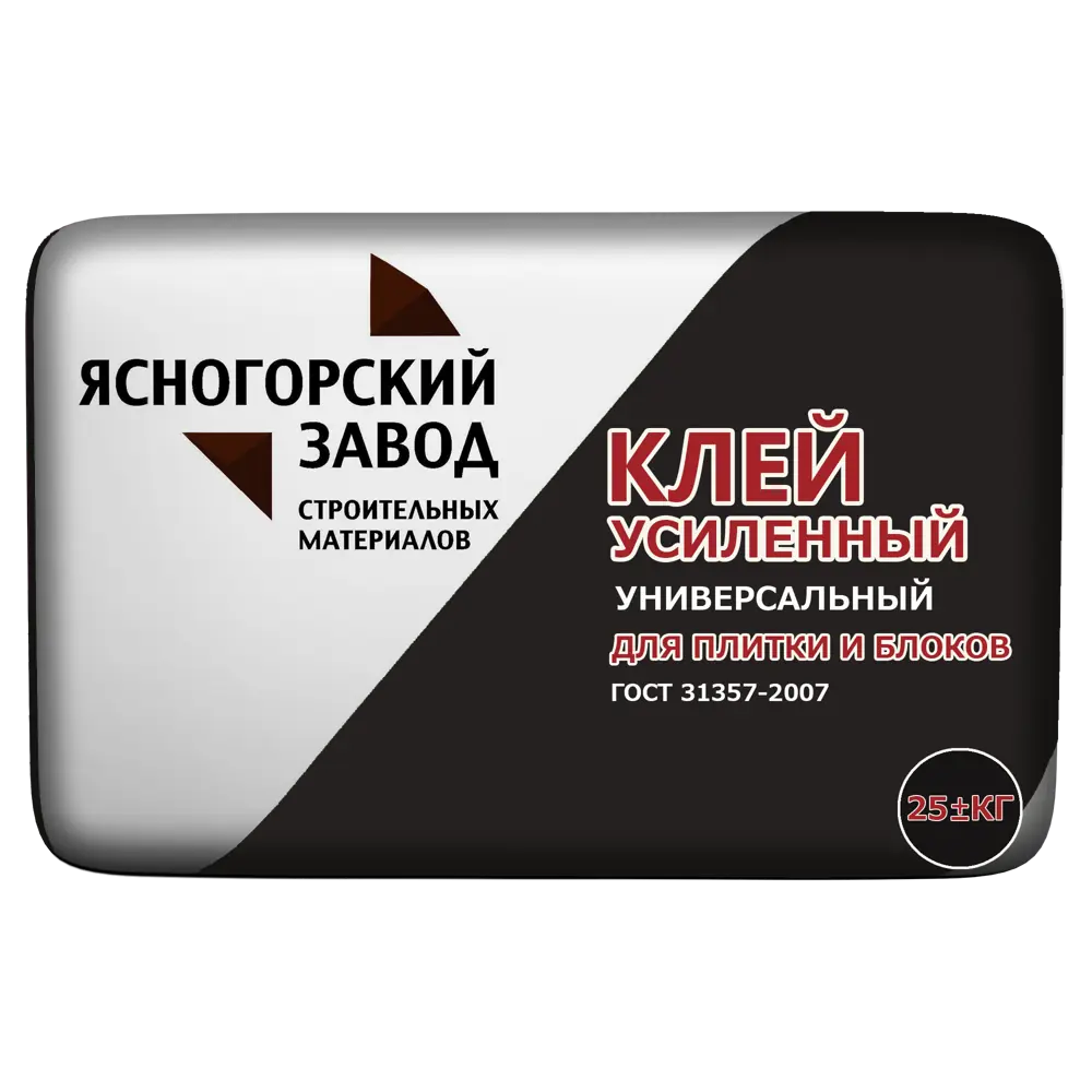 Клей для блоков и плитки ЯЗСМ усиленный 25 кг 84462700 STLM-2070941 ЯСНОГОРСКИЙ ЗАВОД 