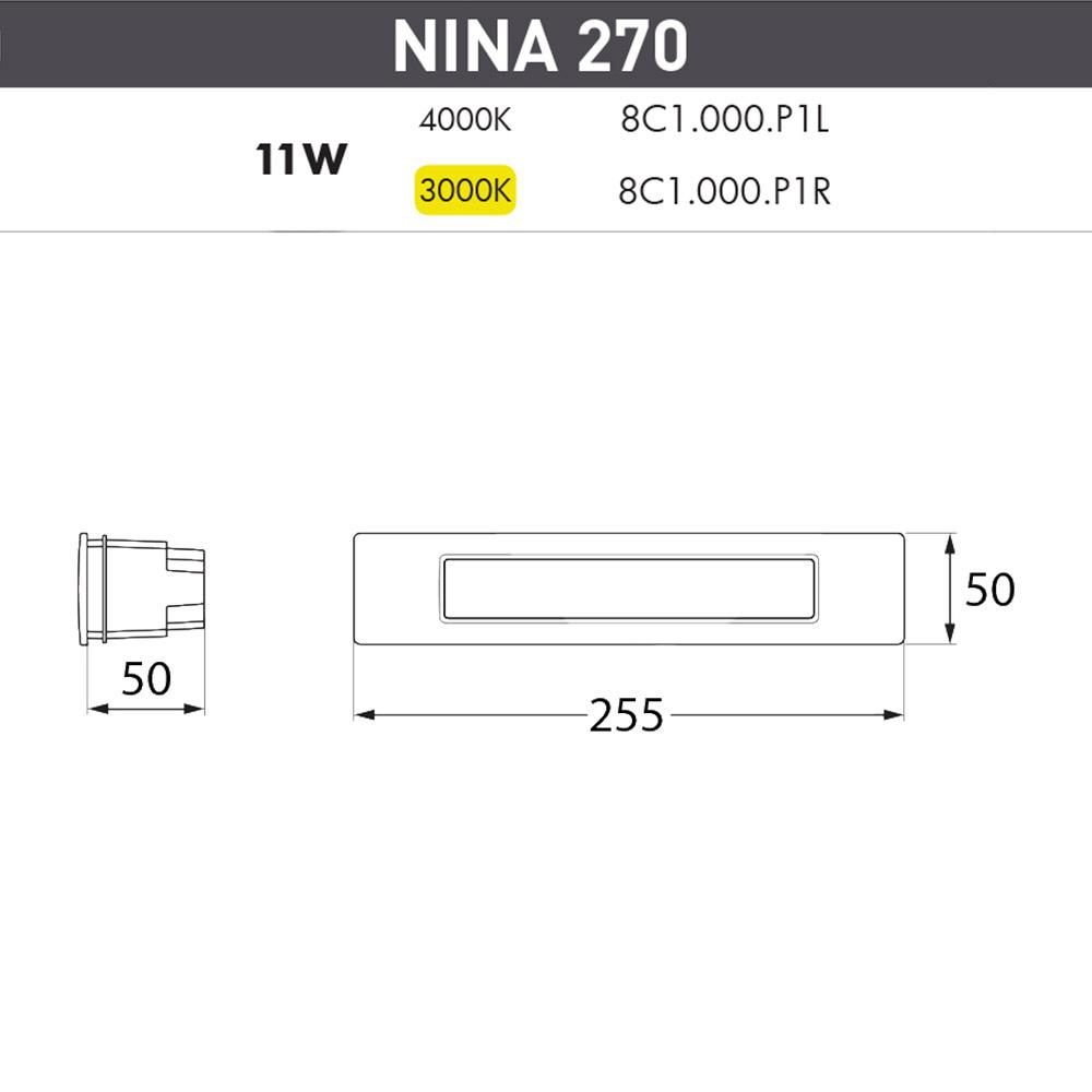 Уличный светодиодный светильник Fumagalli Nina 8C1.000.000.WYP1L FUMAGALLI NINA 270228 Белый - Вид №1