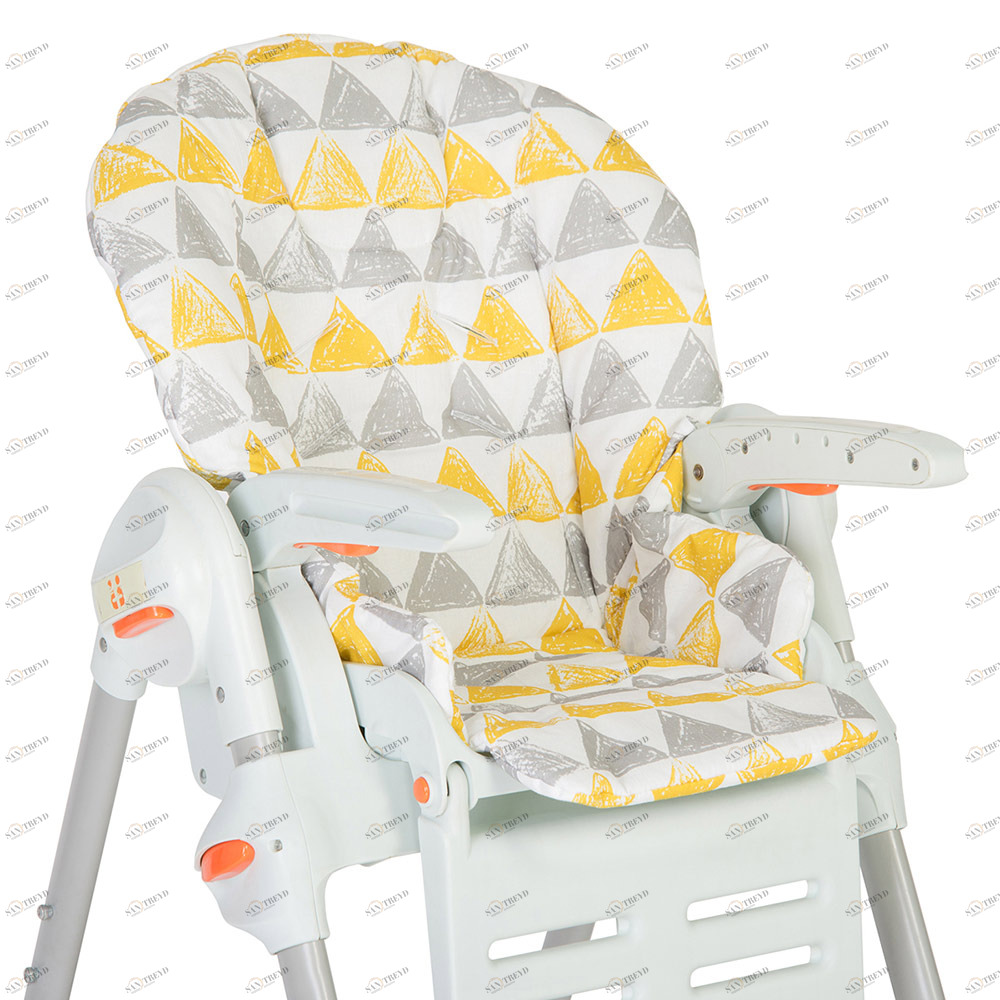 Съемный чехол для стульчика для кормления Triangles VAMVIGVAM  281631 Желтый;серый Santreyd 