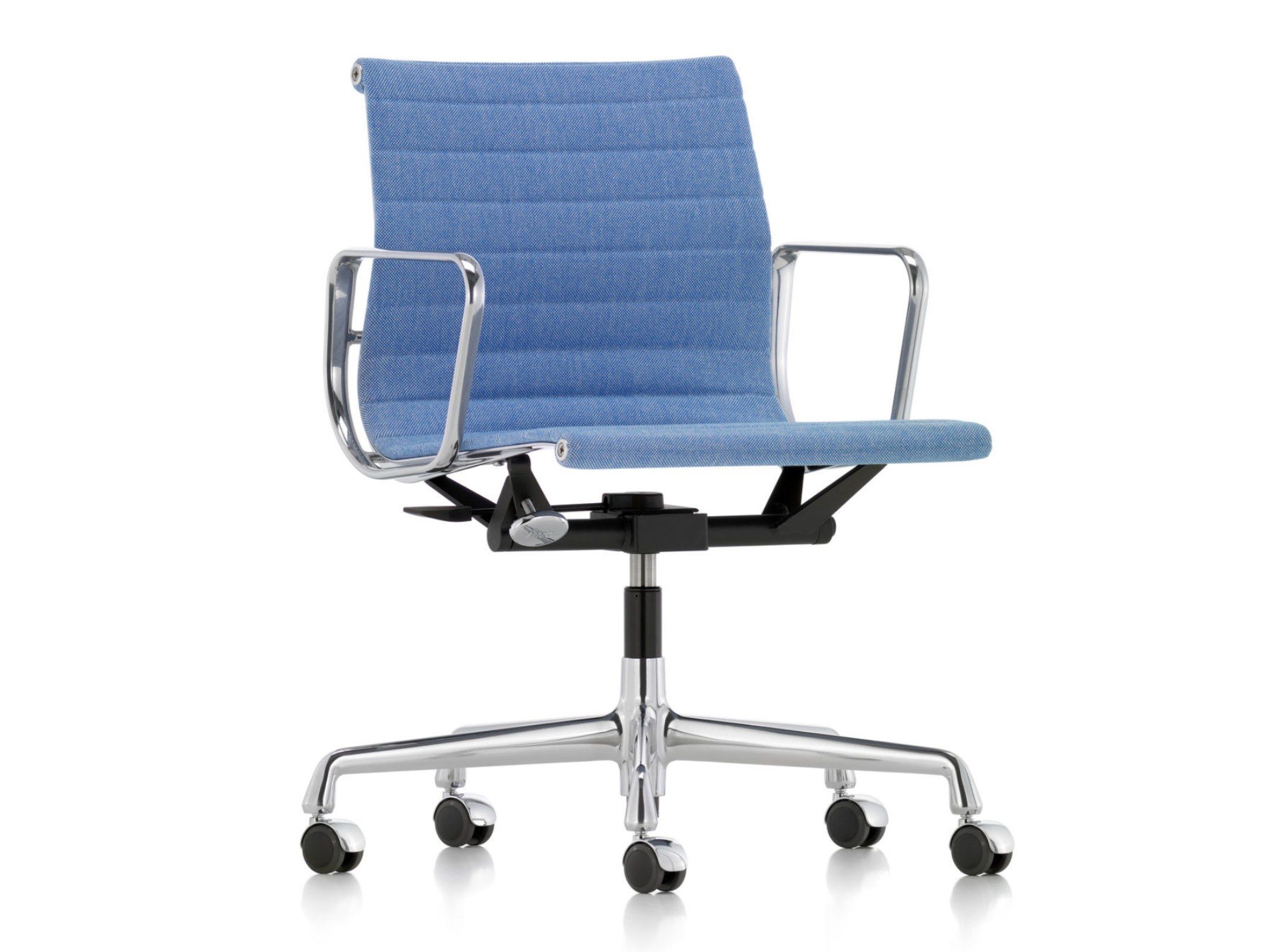 Ткань поворотный операционный офисный стул с подлокотниками VITRA Eames Aluminium Group ARCH-00062946