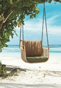 Качели садовые подвесные одноместные Y9160 ЭКО ДИЗАЙН FLYINGRATTAN 129648 Бежевый