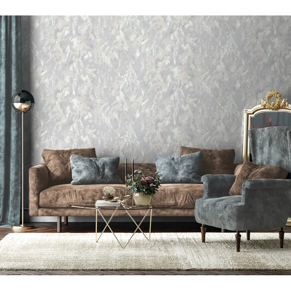 Обои флизелиновые WallSecret Botticelli кофейные 1.06 м 8639-18 STLM-2119133 - Вид №2