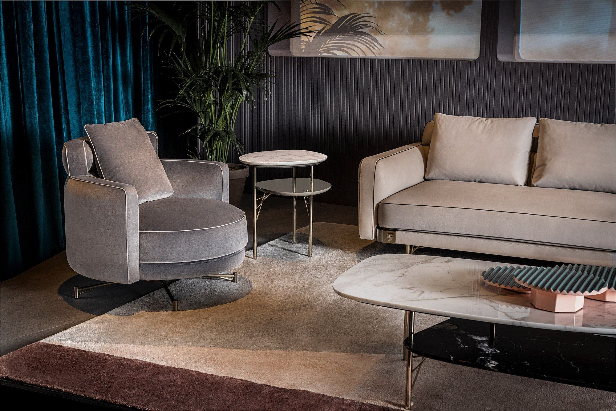 Высокий мраморный журнальный столик Visionnaire Starlight ARCH-00094922 - Вид №1