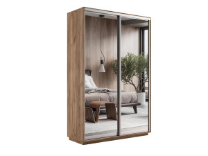 90325621 Шкаф-купе Экспресс 45EEKD_120_KT 220x120x45 см ЛДСП цвет крафт табачный STLM-0185322 МЕБЕЛЬНАЯ КОМПАНИЯ Е1