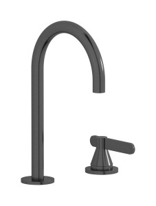 Смеситель для раковины на 2 отверстия WE ARE IB ol210cs Brushed Black Chrome Soho