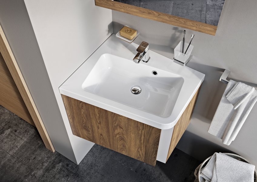 Тумба под умывальник SD 10° 650 R тёмный орех Ravak X000000750 - Вид №4