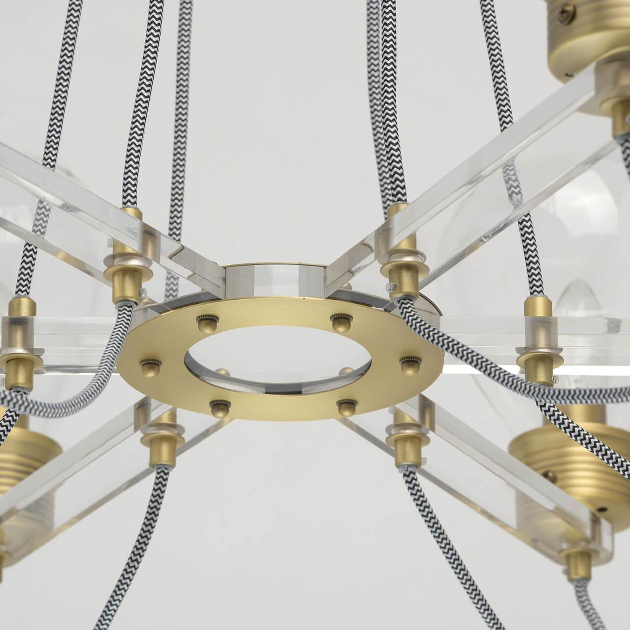 Подвесная люстра MW-Light Атмосфера 3 699010606 MW-LIGHT ДИЗАЙНЕРСКИЕ, АТМОСФЕРА 3 187461 Золотой  - Вид №2